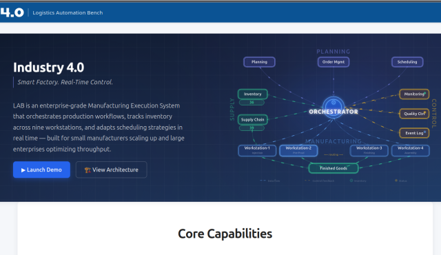Logistics Automation Bench – LAB 4.0